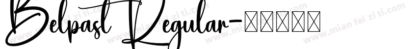 Belpast Regular字体转换